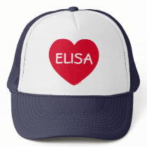 Big Red Heart Customizable Hat hats