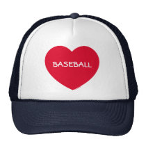 Big Red Heart Customizable Hat (Long Text) hats