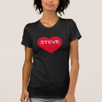 Big Red Heart Customizable T-shirt t-shirts