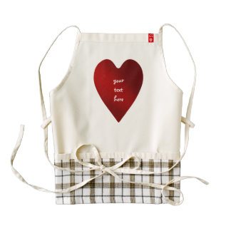 Big red heart for Valentine's Day Zazzle HEART Apron