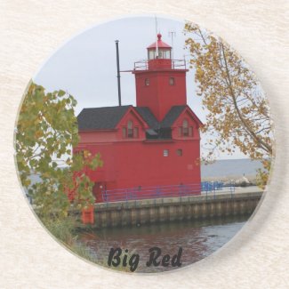 Big Red Lighthouse coaster