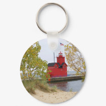 Big Red Lighthouse keychains