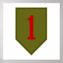 Big Red One, 1st ID Patch Posters