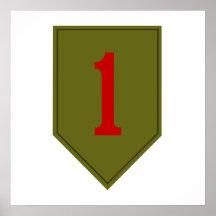 Big Red One, 1st ID Patch Posters