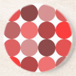 Big Red Polka Dots Coasters