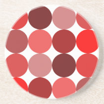 Big Red Polka Dots coasters