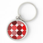 Big Red Polka Dots Keychains
