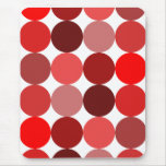 Big Red Polka Dots Mouse Pads