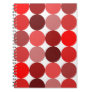 Big Red Polka Dots Spiral Note Books