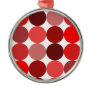 Big Red Polka Dots Christmas Ornaments