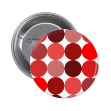 Big Red Polka Dots Pinback Button