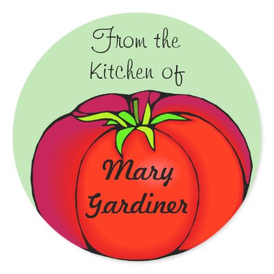 Big Red Tomato Canning Labels Sticker by stickermad