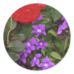 Big Red With Small Purple Round Sticker