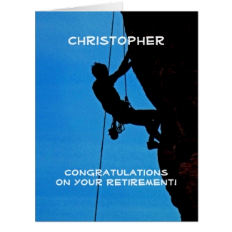 BIG Retirement Congratulations JUMBO, Rock Climber