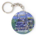 Big Rig Car Transporter Truckin' Key-Chains Key Chain