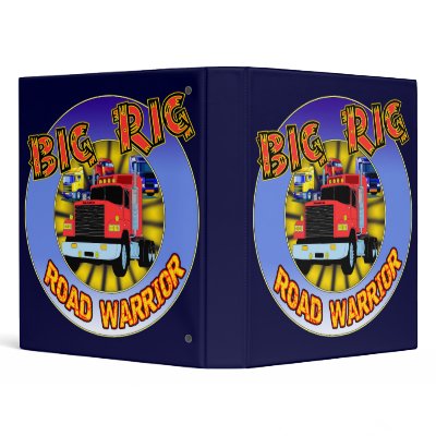 Big Rig Trucker Avery Binder by sagart1952