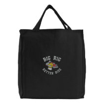 Big Rig Trucker Embroidered Bag