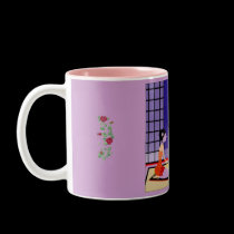 Big rosevine at tea time mugs
