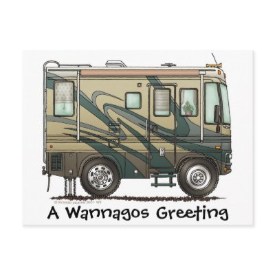 Big RV Camper Post Cards by art1st