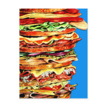 Big Sandwich Post Card