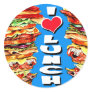Big Sandwich Round Stickers