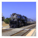 Big Sante Fe Locomotive at Poinsettia posters by SilentFrame Big Sante Fe Locomotive at Poinsettia posters