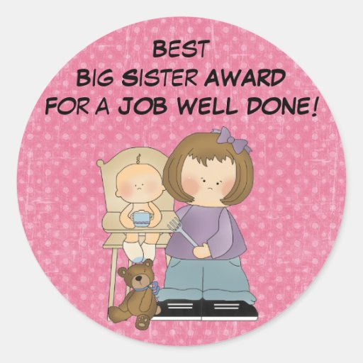 Big Sister Award sticker | Zazzle