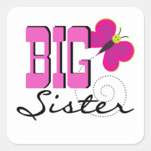 Big Sister - Butterfly Gifts Sticker