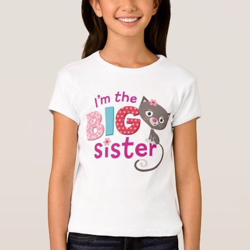 Big Sister Cat T Shirt Zazzle