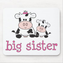 Big Sister Cow T-shirt mousepads
