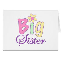 Big sister (flower) cards