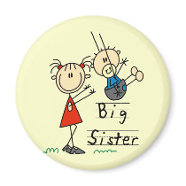 Big Sister Little Brother T-shirts and Gifts magnets