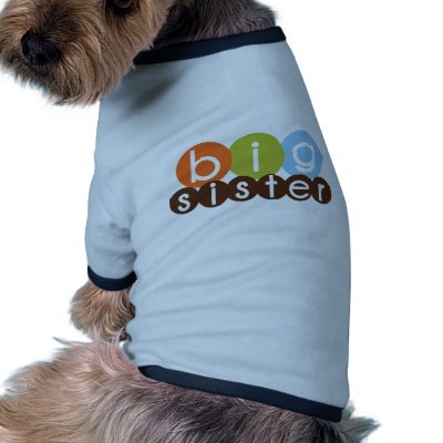big sister mod circles doggie tee by zoeysattic