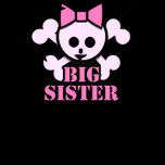 Big Sister Pink Skull Tee Shirts