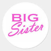 Big Sister Round Sticker