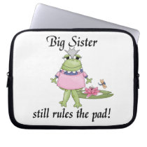 Big Sister Rules the Pad Gifts Laptop Sleeve