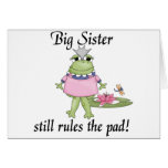 Big Sister Rules the Pad Tshirts Greeting Card