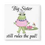 Big Sister Rules the Pad Tshirts Fridge Magnets