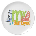 Big Sister Samoyed Party Plate