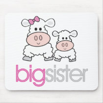 Big Sister Sheep Pregnancy Announcement T-shirt mousepads