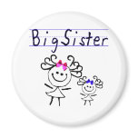 Big sister stick figure magnets