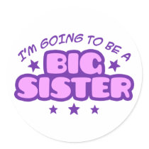 Big Sister Round Sticker