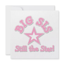 Big Sister Still the Star Gifts Personalized Invitation
