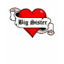 Big Sister Tattoo Heart t-shirts