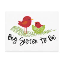 big sister to be christmas birdies postcards by zoeysattic big sister to be christmas birdies postcards