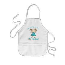 Big Sister To Be Stick Figure Aprons