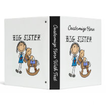 Big Sister With Baby Brother Gifts Vinyl Binders
