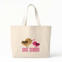 Big Sister With Birdies Canvas Bags