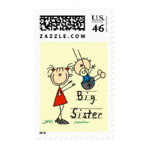 Big Sister with Little Brother Tshirts and Gifts postage
