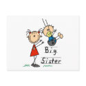 Big Sister with Little Brother Tshirts and Gifts postcards by stick_figures Big Sister with Little Brother Tshirts and Gifts postcards